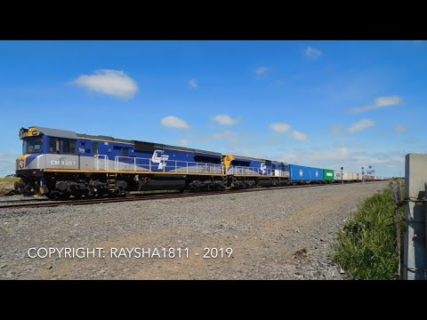7922V (SCT Dooen), 6PM7 (PN) & 7731V x 7736V (PN grain) Gheringhap - Australian Trains by Raysha1811