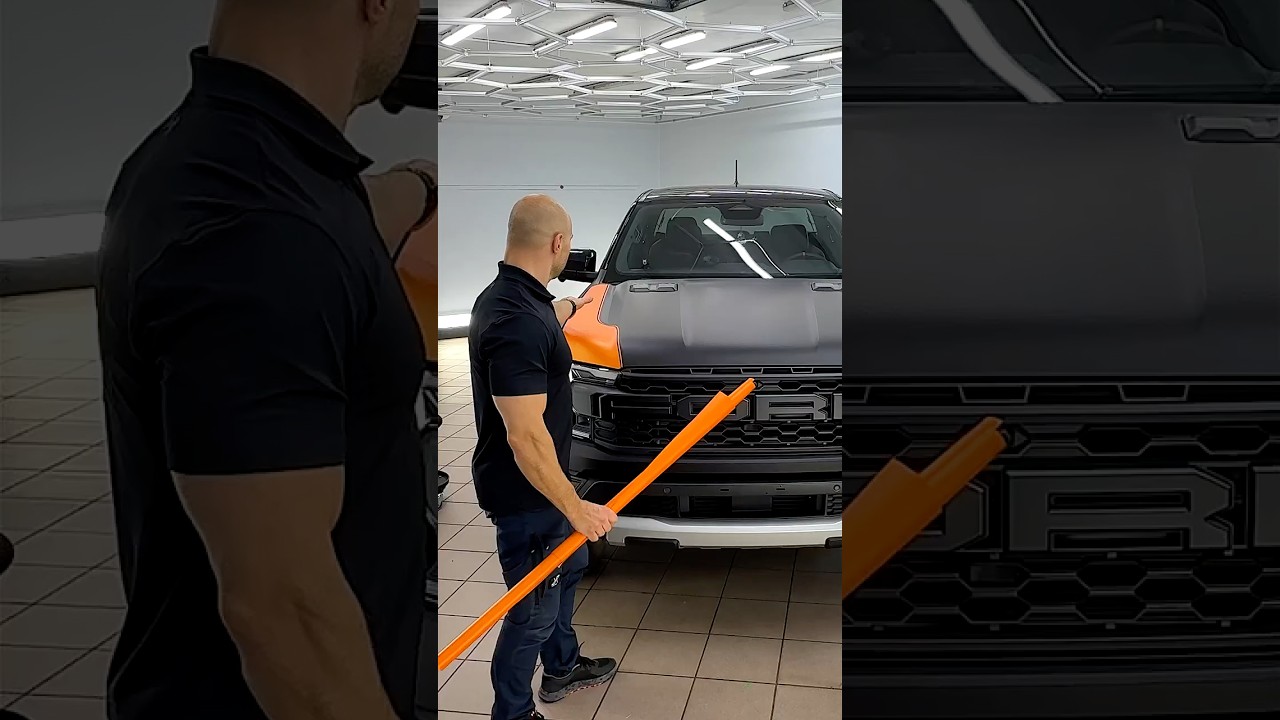 Matte Black vs Orange | High-Contrast Hood Customization