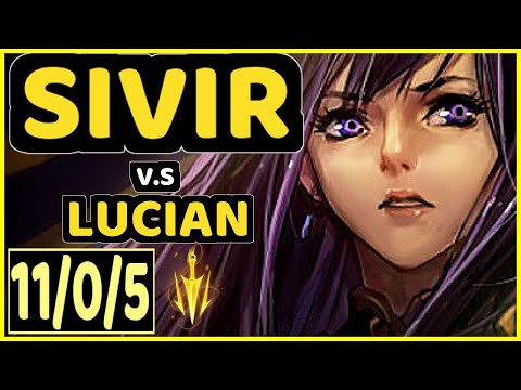 PNG Bgob (SIVIR) vs LUCIAN - 11/0/5 KDA BOTTOM ADC CHALLENGER GAMEPLAY - BR