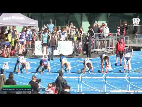 Boys Under 15 110m Hurdles H5 - 2020 State Combined Events Championships // LAVicTV