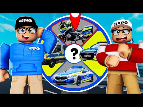 Glücksrad bestimmt UNSER Polizei-Auto! (Roblox Notruf Hamburg)