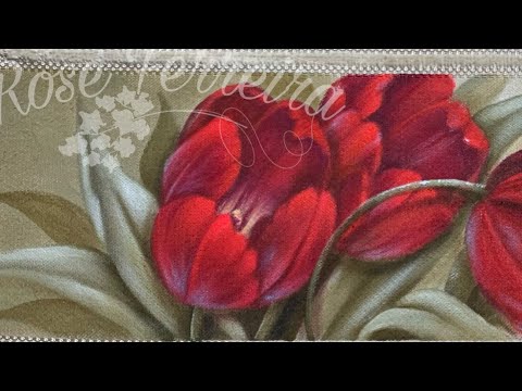 Tulipas em toalha (projeto a venda)