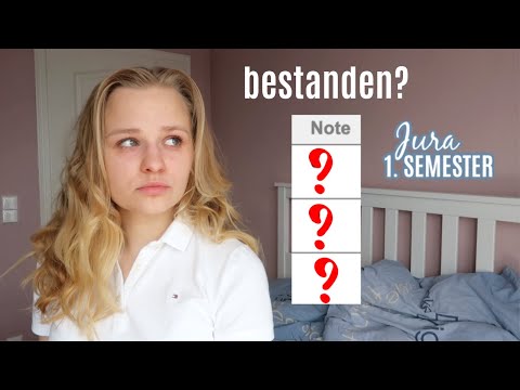MEINE NOTEN 1. SEMESTER (JURA): habe ich bestanden? // Prüfungsergebnisse