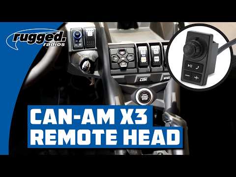 Installing the Remote Head Mount for the Can-Am X3