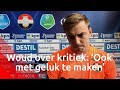 Willem II-goalie Michael Woud over kritiek: 'Heeft ook met geluk te maken'