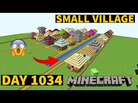 HU Smart Gamer - I build Small Village in Minecraft Creative mode 2023 Day 1034