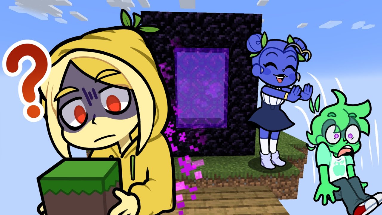 Torajo, Zulmi e Linn no MINECRAFT num BLOCO SÓ