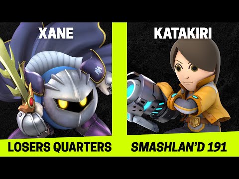 SmashLAN'd 191 Losers Quarters - xane (Meta Knight) vs Katakiri (Mii Gunner) - SSBU Tournament