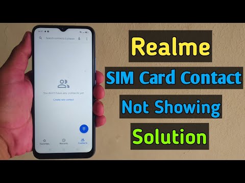 Realme SIM Card Contact Not Showing Solution 2025 | New Realme Mobile Solution