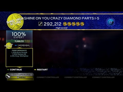 Shine On You Crazy Diamond (Full Song) - Pink Floyd Guitar FC!! (RB3 Custom) Rock Band 3 Xbox 360