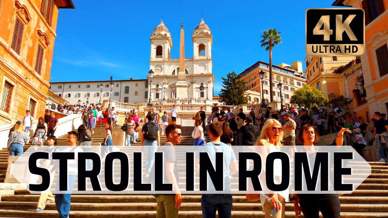 Rome Italy - A long stroll through the heart of Rome with captions