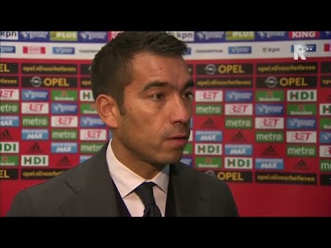 Giovanni van Bronckhorst na afloop van Feyenoord - AZ