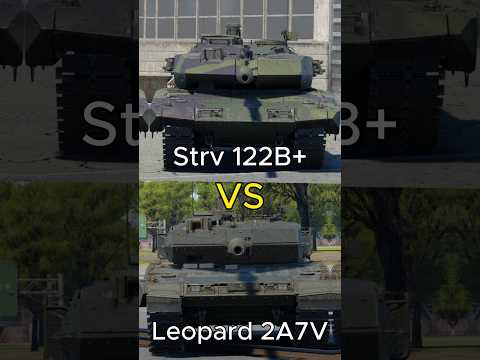 LEOPARD 2A7V VS STRV 122B+ war thunder #warthunder #object260 #military #t54 #automobile #gaming
