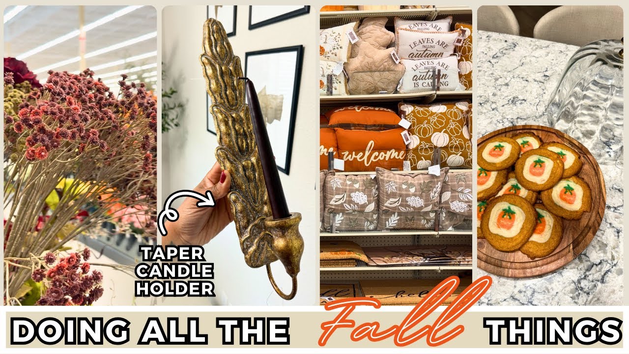 Cozy Fall Vlog 🍂 Shopping | Hobby Lobby Haul | Fall Home Decor | Baking Pumpkin Cookies