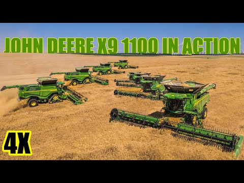 4x JOHN DEERE X9 1100 😱 XXL HARVEST in der Tschechischen Republik  🌾💚