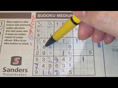 With 2 given numbers. Are you ready? (#2558) Medium Sudoku puzzle. 03-31-2021 part 2 of 3