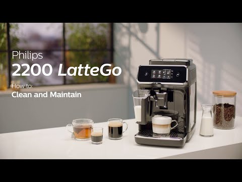 Philips Series 2200 LatteGo EP2231/40 Automatic Coffee Machine - How to Clean and Maintain