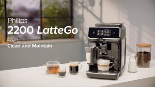 Philips Series 2200 LatteGo EP2231/40 Automatic Coffee Machine - How to Clean and Maintain