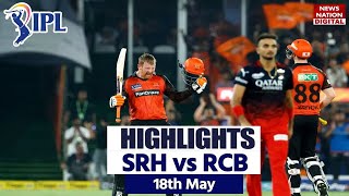 hyderabad vs bangalore Highlights: SRH vs RCB Highlights | Today Full Match Highlights