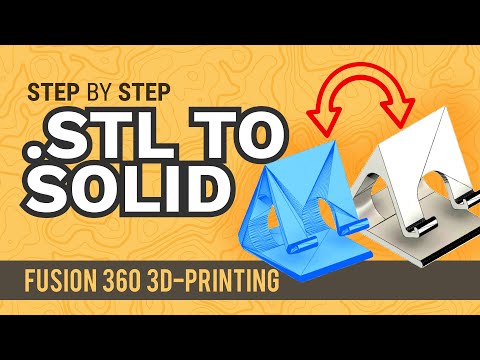 How to Convert an .STL Mesh To a Solid Body - Learn Autodesk Fusion 360 in 30 Days: Day #18
