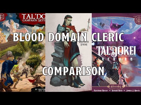 Blood Domain Cleric: Tal'Dorei Campaign Guide Comparison | Nerd Immersion