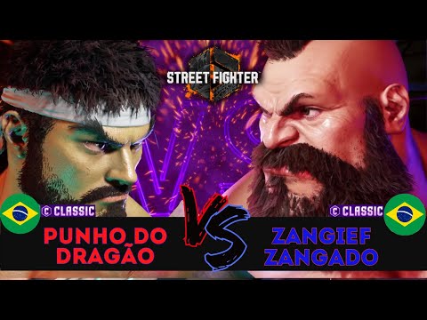 SF6 👊 PUNHO DO DRAGÃO (Ryu) vs ZANGIEF ZANGADO (Zangief) 👊Replay Match - Street Fighter 6 - 04/09/23