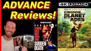 Kingdom of the Planet of the Apes 4K UltraHD & Sudden Death 4K UHD BluRay Advance Reviews & Unboxing