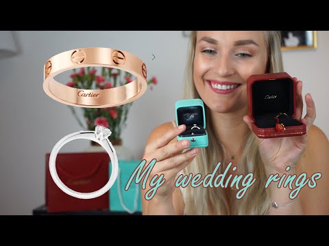 Cartier Love Wedding Band and Tiffany&Co Engagement...