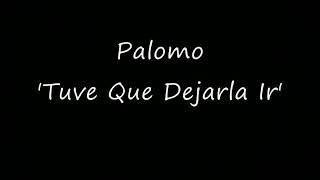 Tuve Que Dejarla Ir - Palomo (con letra)