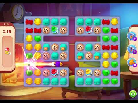 HomeScapes Level 2110 no boosters (18 moves)