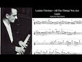 Lennie Tristano - All The Things You Are (1956) - Analytical Transcription (Bb)