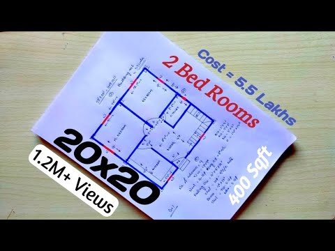 20*20 East facing House Plan|20x20 Small Building design|400 sq ft makan ka naksha