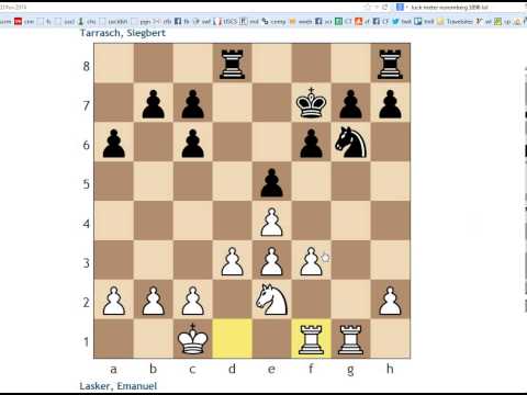 Key Moments in Chess History #126: Lasker v Tarrasch, Nuremberg 1896