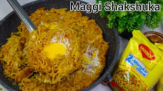 Egg Maggi Recipe | Egg Masala Maggi | Maggi Shakshuka Recipe | 2 Minutes Maggi Noodles