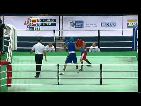 Light Welter (64kg) SF - Villarraga (COL) vs Iglesias (CUB) - 2012 American Olympic Qualifying Event