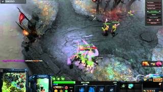 Dota 2 Brewmaster gets stuck between a rock and a hard place.