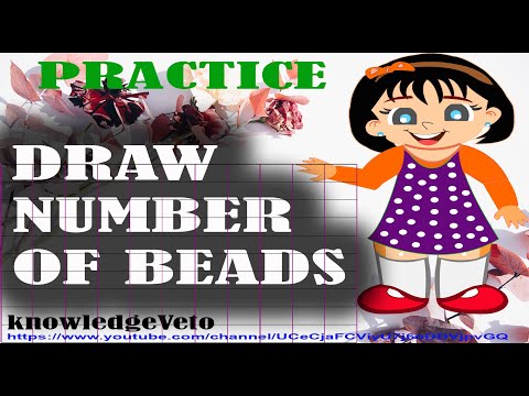 PRE-NURSERY LESSON -10, Part-3, Draw Number of Beads--Subject Math (Video 42)
