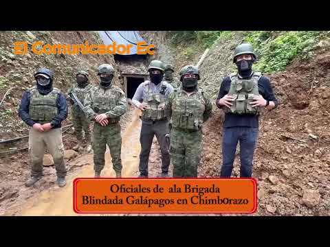 Desmantelan operación de minería ilegal en Chimborazo y Bolívar