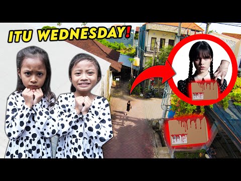 DRONE MENANGKAP SOSOK WEDNESDAY DI DUNIA NYATA MEMBAWA BARANG MISTERIUS KE RUMAH KITA!!