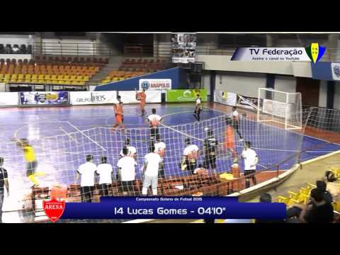 Gols - Maracanã x Arena/Grupo Lírios - Goianão de Futsal - 1ª Fase