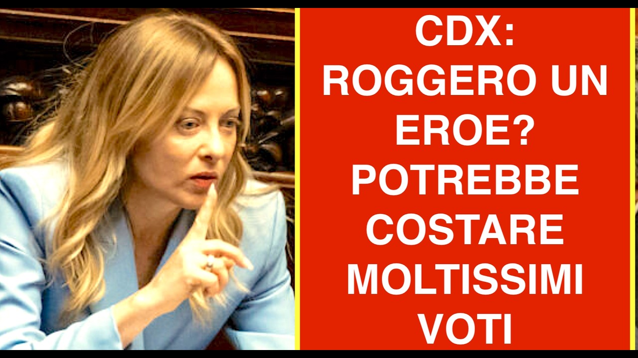 CDX CONSIDERA ROGGERO UN EROE? POTREBBE COSTARE MOLTISSIMI VOTI