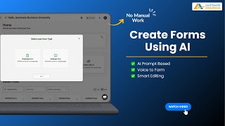 How to Create Forms Using AI in Automate Forms | AI Form Builder Tutorial