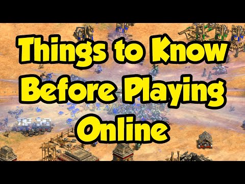 Things to know before playing Online/Multiplayer [AoE2]