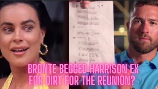 Betrayed at First Sight: Bronte's secret texts to Harrison's ex spark outrage!