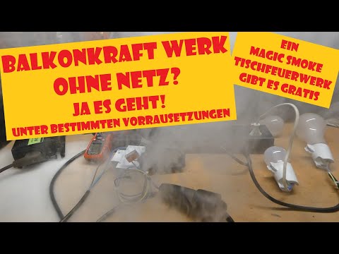 Balkonkraftwerk ohne Netz - funktioniert! Balkon PV trotz Blackout / Stromausfall