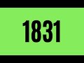 Countdown 2000 Simple Black Speed 10x Green Screen