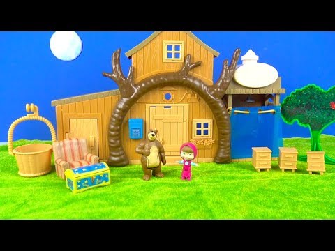 Mascha und der Bär das zweistöckige Bärenhaus Mascha packt heimlich die Überraschung aus