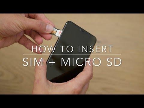 Xiaomi Mi 8 lite -  How to insert SIM and micro SD