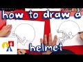 How To Draw A Football Helmet
