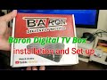 Baron Digital Tv Box With Youtube Set Up Installation Unboxing